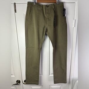 Liverpool Los Angeles Cotton Chino Sage Pant Mens 38, 33, 30 W Length 34 NWT